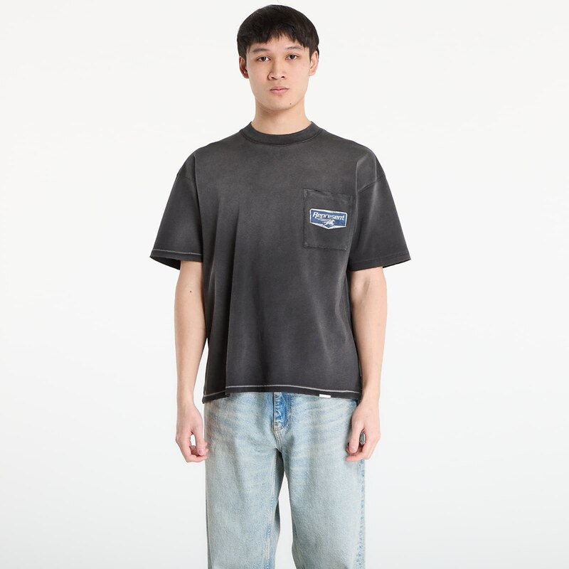 Tričko REPRESENT Nothing Faster T-Shirt UNISEX Stained Black M 67409080