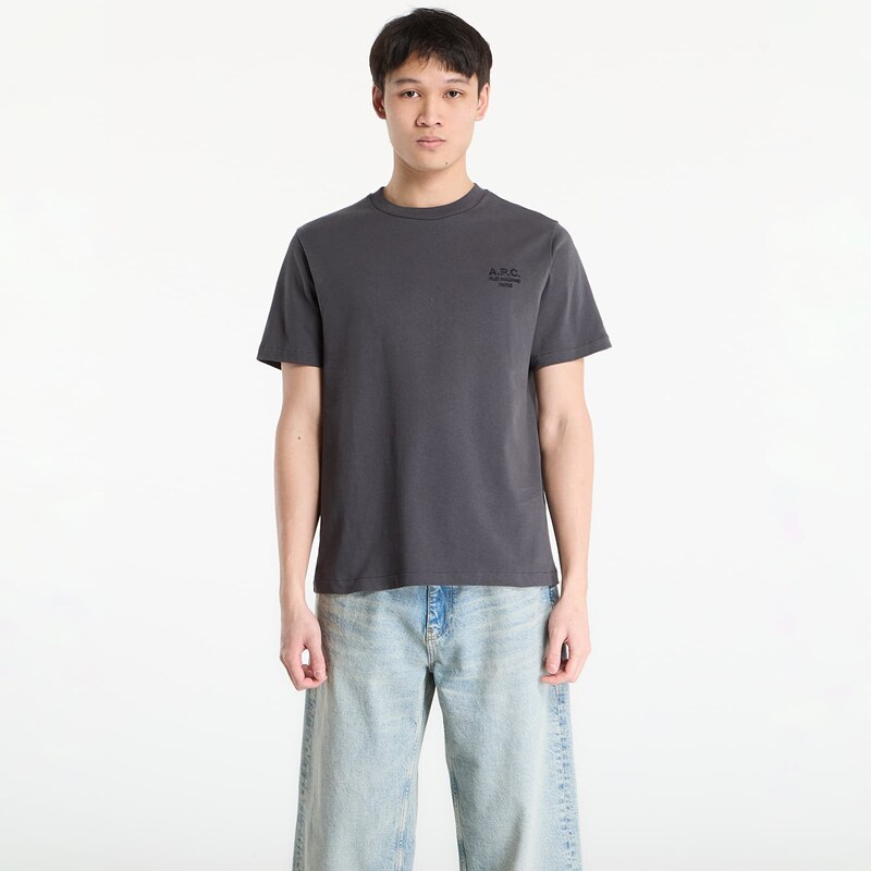 Tričko A.P.C. Standard Rue Madame T-Shirt UNISEX Black/ White XXL 67409025