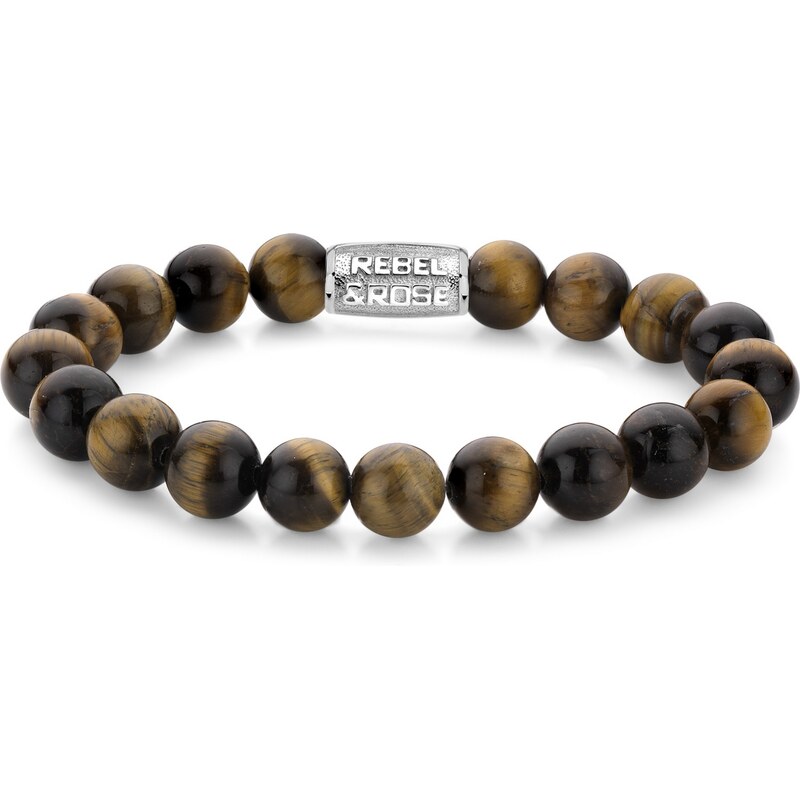 Rebel & Rose unisex náramok Tiger Lilly 10 mm RR-10002-S-M 67440281