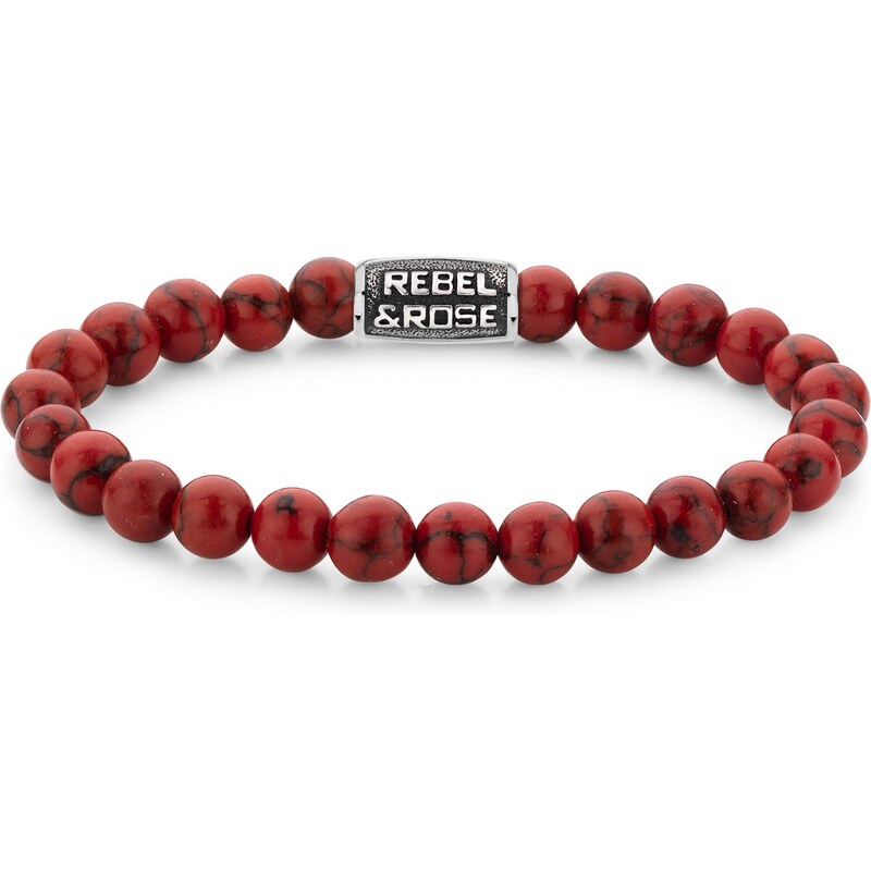 Dámsky náramok Rebel & Rose Red Delight Vintage 8 mm RR-80099-V-L 67440237