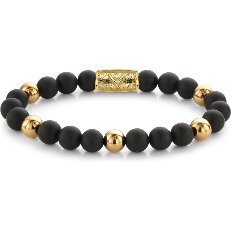 Rebel & Rose unisex náramok Matt Black Madonna 8 mm 67440272