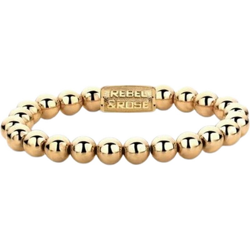 Dámsky náramok Rebel & Rose Yellow Gold Only 8 mm RR-80060-G-M 67440241