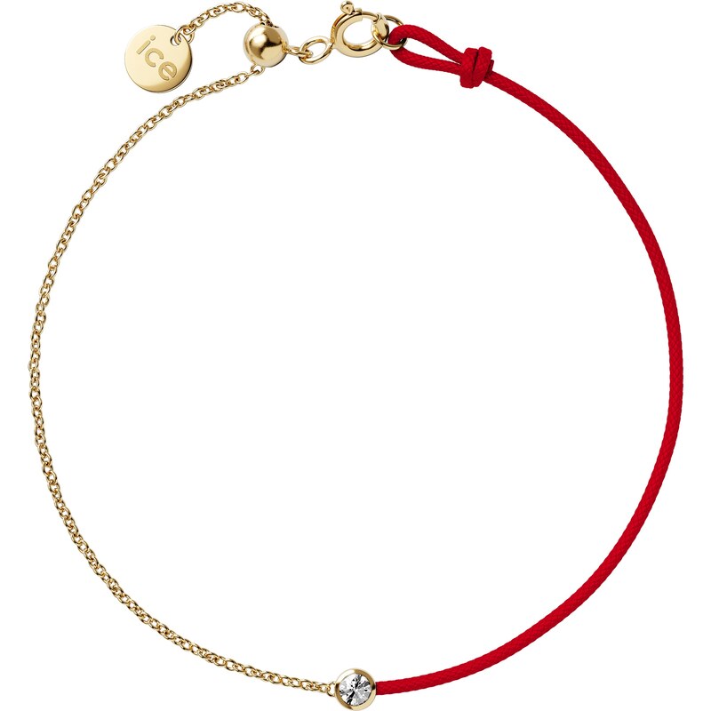 Ice Watch dámsky náramok zlatý a červený s diamantom 021091 67440213