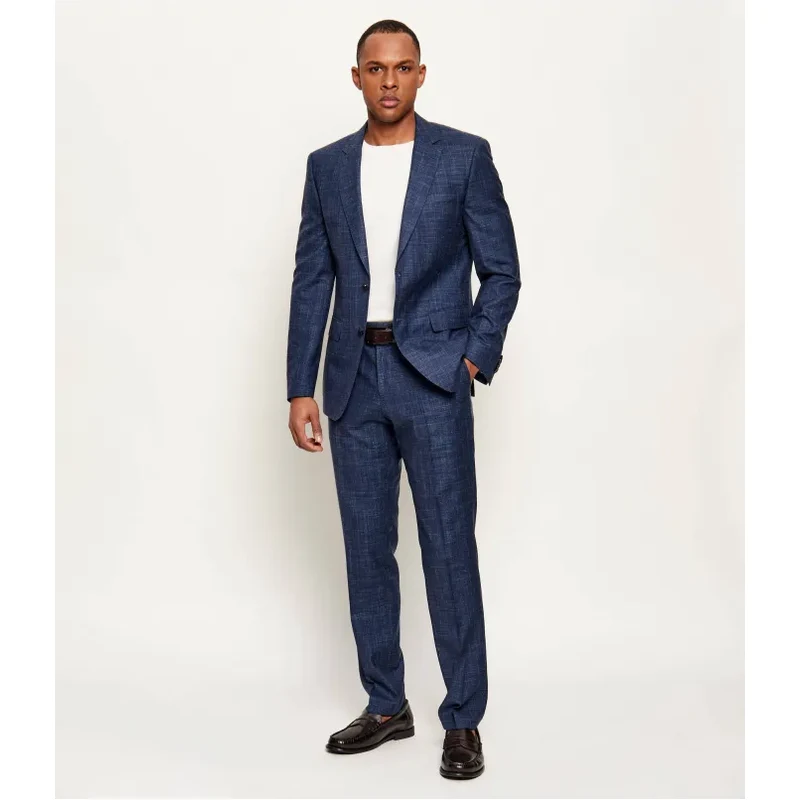 BOSS BLACK Vlnený oblek H-Huge-2Pcs-B1-253 | s prímesou hodvábu 67405588