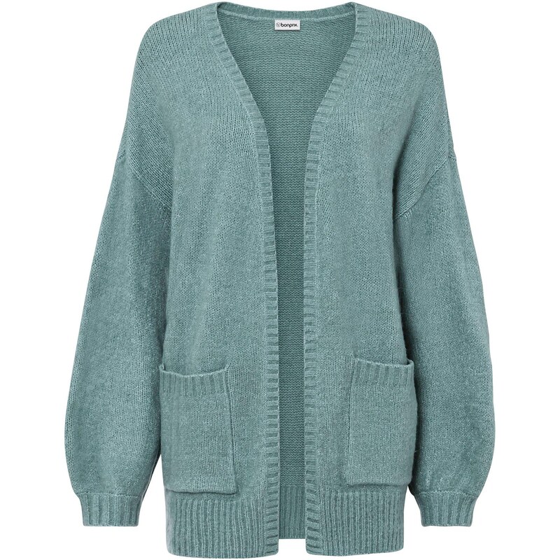 bonprix Pletený sveter oversize, farba zelená 44791115