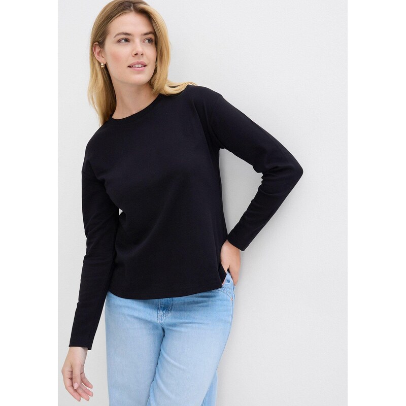 bonprix Tričko s dlhým rukávom z čistej ťažkej bio bavlny, farba 62055614