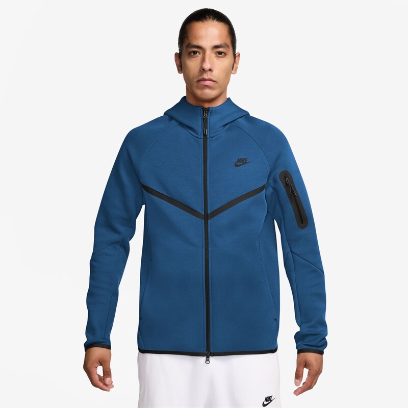 Nike Tech Mens Fleece Windrunner Full-Zip Jacket BLUE 67410439