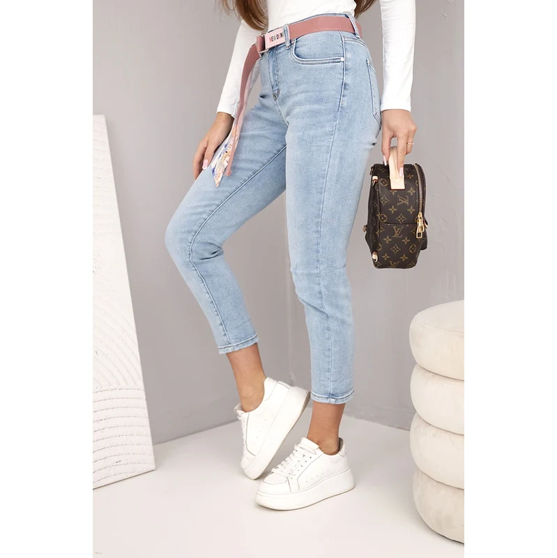 Kesi Włoski Dámske rifle s vysokým pásom a opaskom 67411815