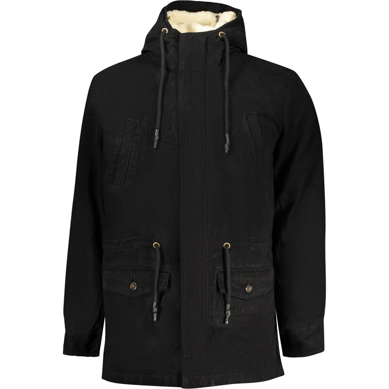 U.S. GRAND Čierna pánska parka s kapucňou 67411842