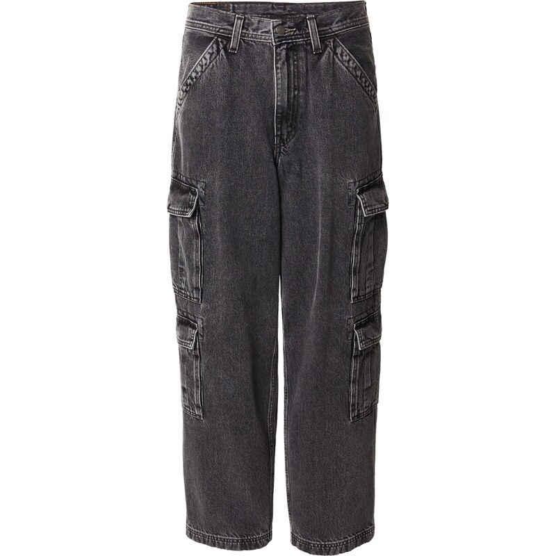 LEVIS Rifľové kapsáče 578 Baggy Cargo Trousers čierna 67414755