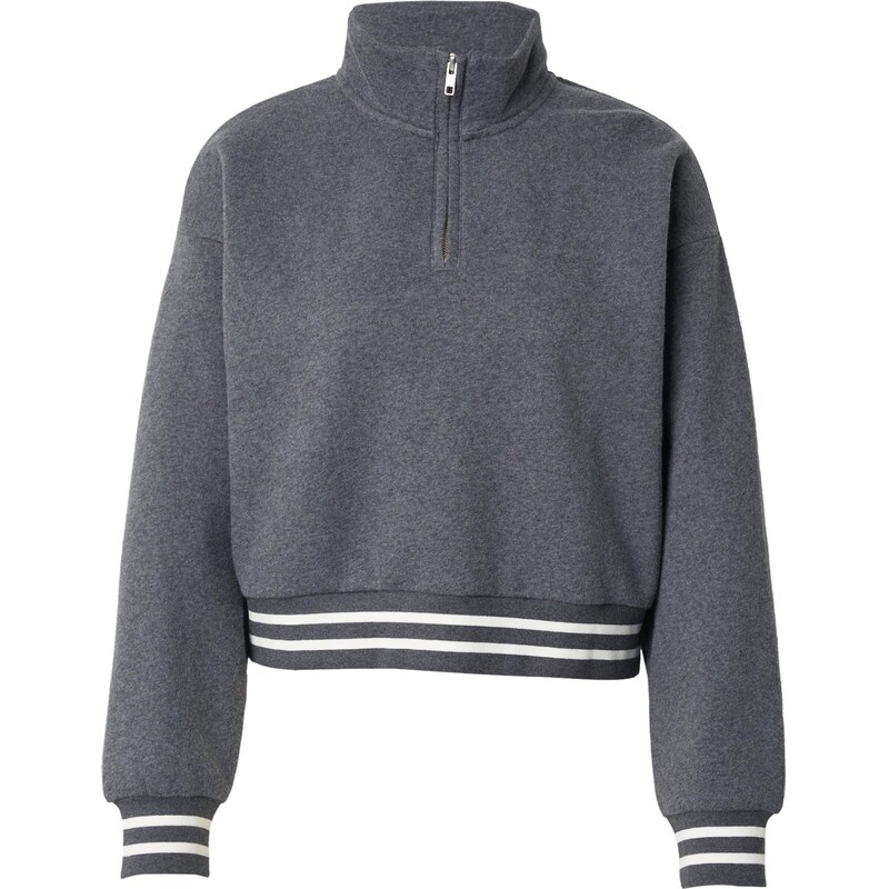 LEVIS Mikina Everyday Quarter Zip Sweatshirt sivá melírovaná / biela 67414799