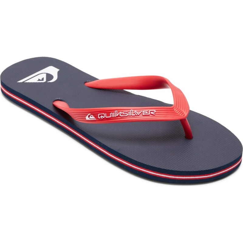 QUIKSILVER Žabky Molokai červená / biela 67414805