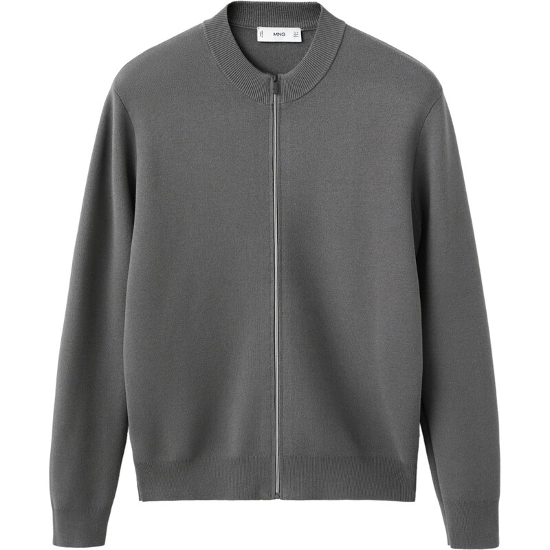 MANGO MAN Kardigán LUXUSC tmavosivá 67414868