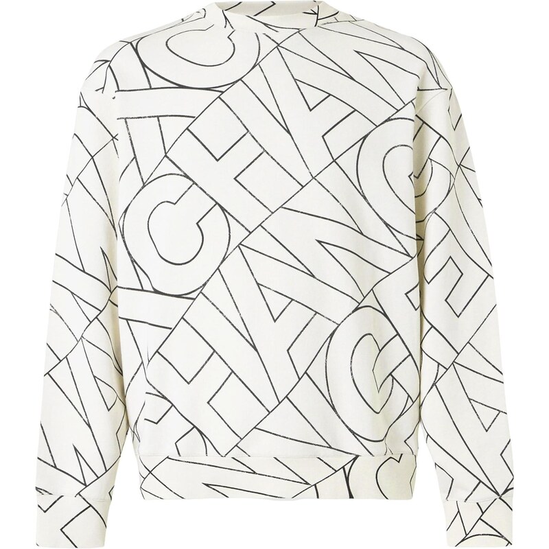 ARMANI EXCHANGE Mikina čierna / šedobiela 67414999