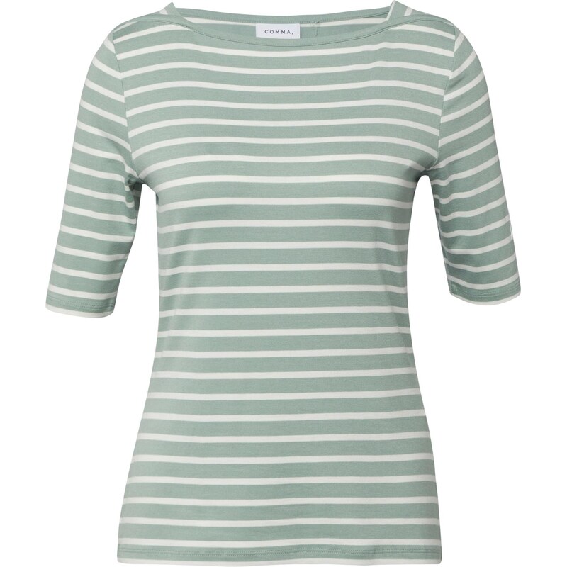 COMMA Tričko petrolejová / biela 67415049