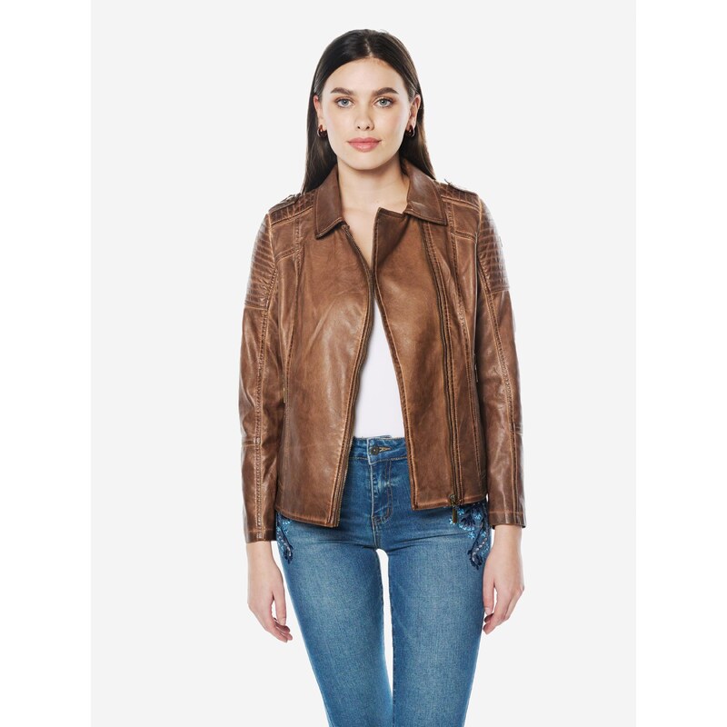 KOROSHI Prechodná bunda koňaková 67415056