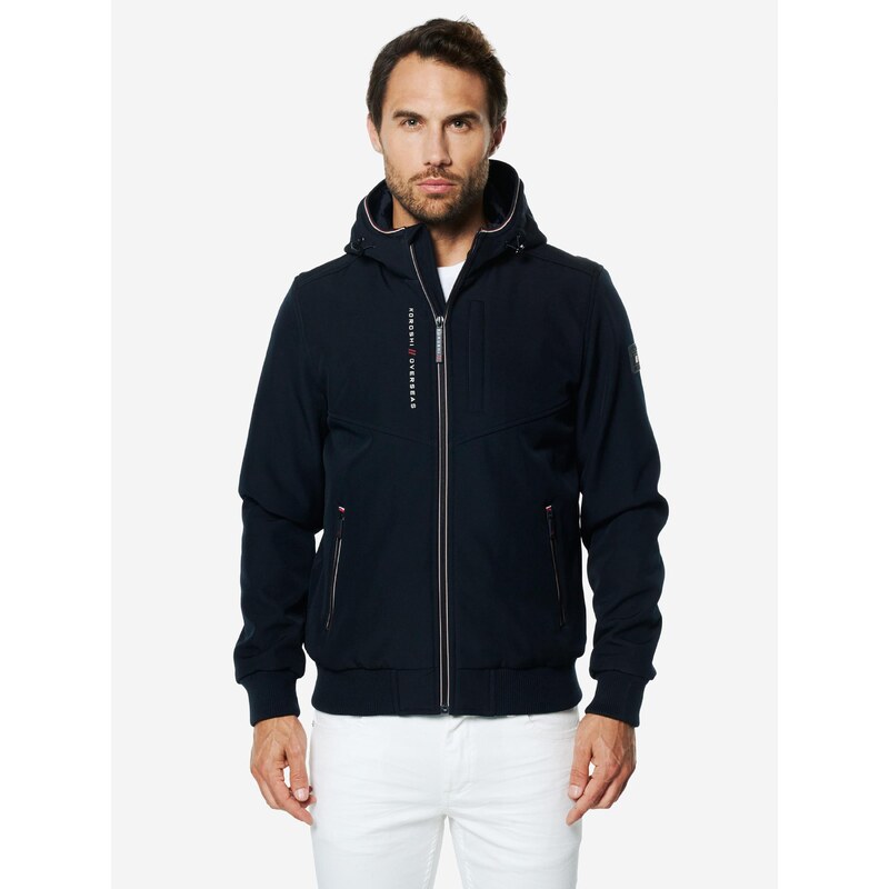 KOROSHI Prechodná bunda námornícka modrá / červená / biela 67415063