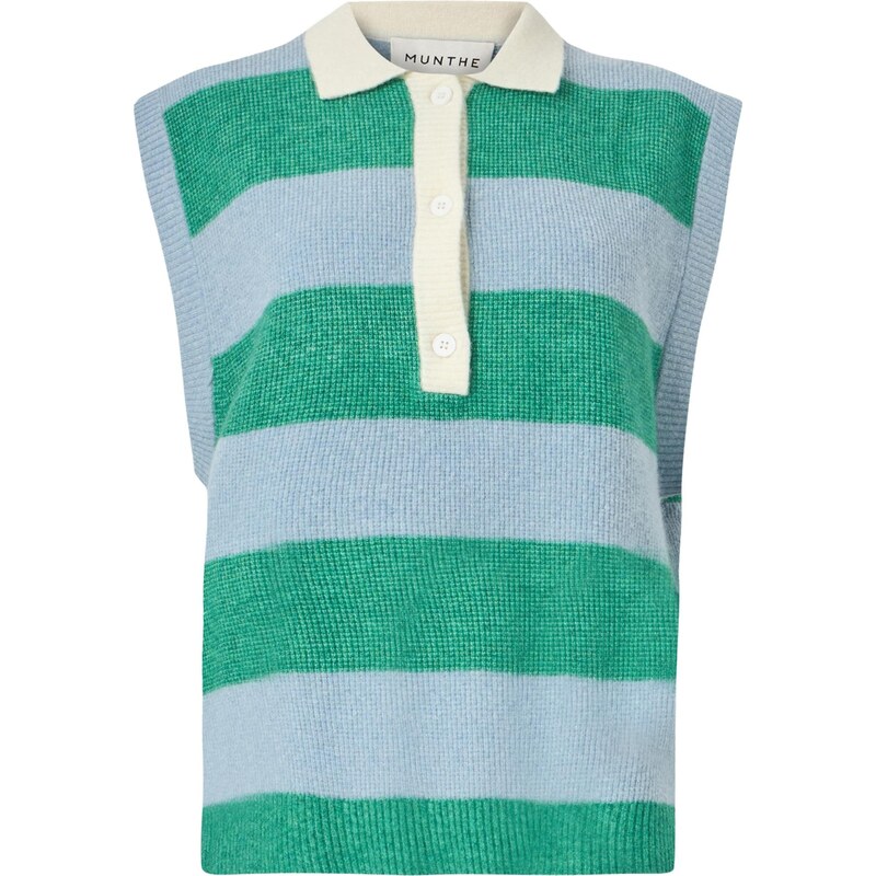 Munthe Sveter BRACHA tyrkysová / pastelovo modrá 67415113