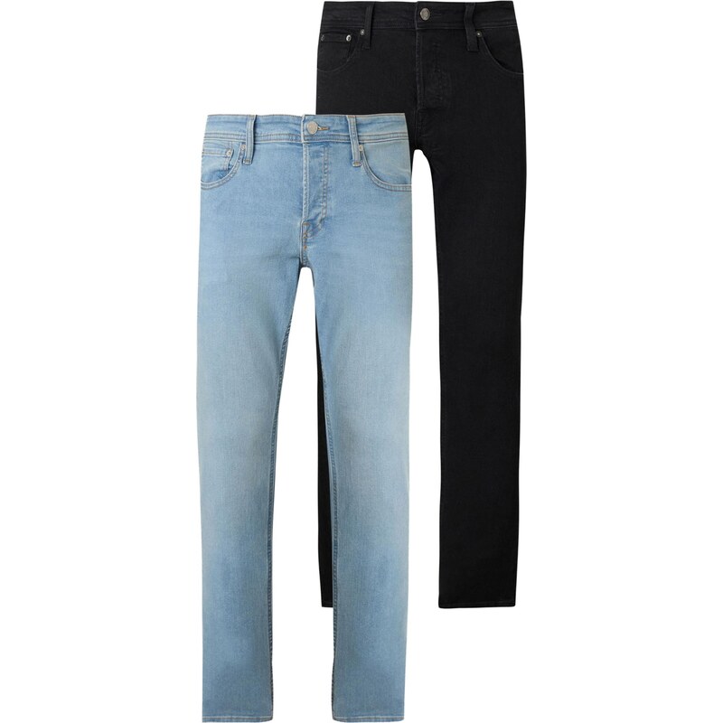 JACK & JONES Džínsy JJIGLENN JJORIGINAL modrá denim / čierna 67415133
