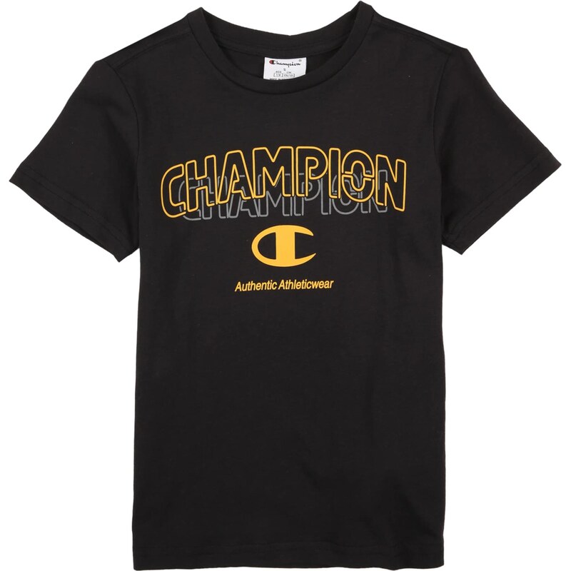 Champion Authentic Athletic Apparel Tričko sivá / oranžová / čierna 67415152