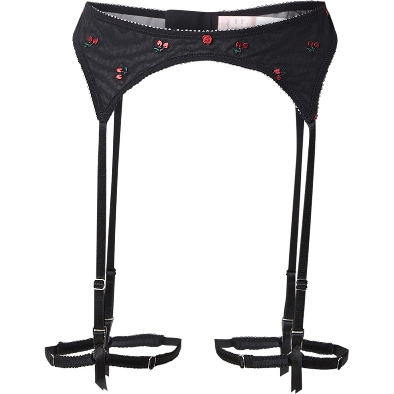 Hunkemöller Podväzky Chelsey červená / čierna 67415153