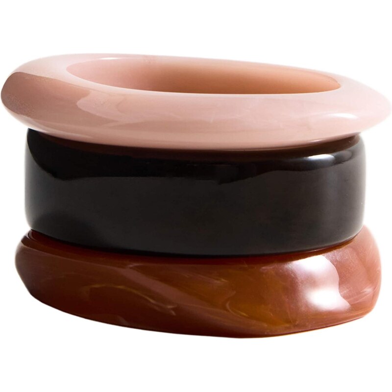 MANGO Náramok FABIOLA koňaková / tmavohnedá / ružová 67415181