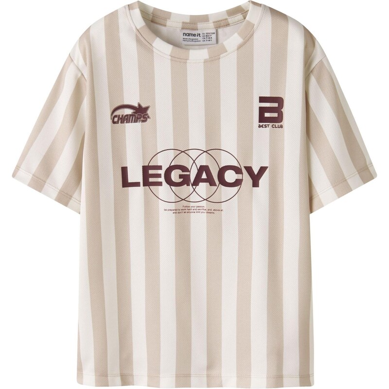 NAME IT Tričko NKMFidur béžová / kamenná / černicová 67437073