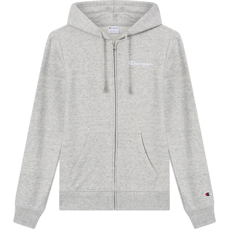 Champion Authentic Athletic Apparel Tepláková bunda svetlosivá / biela 67415374