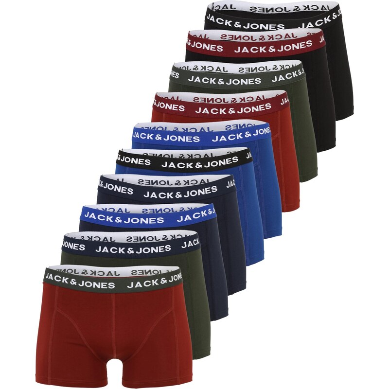 JACK & JONES Boxerky JACSOLID modrá / námornícka modrá / sivá / 67415368