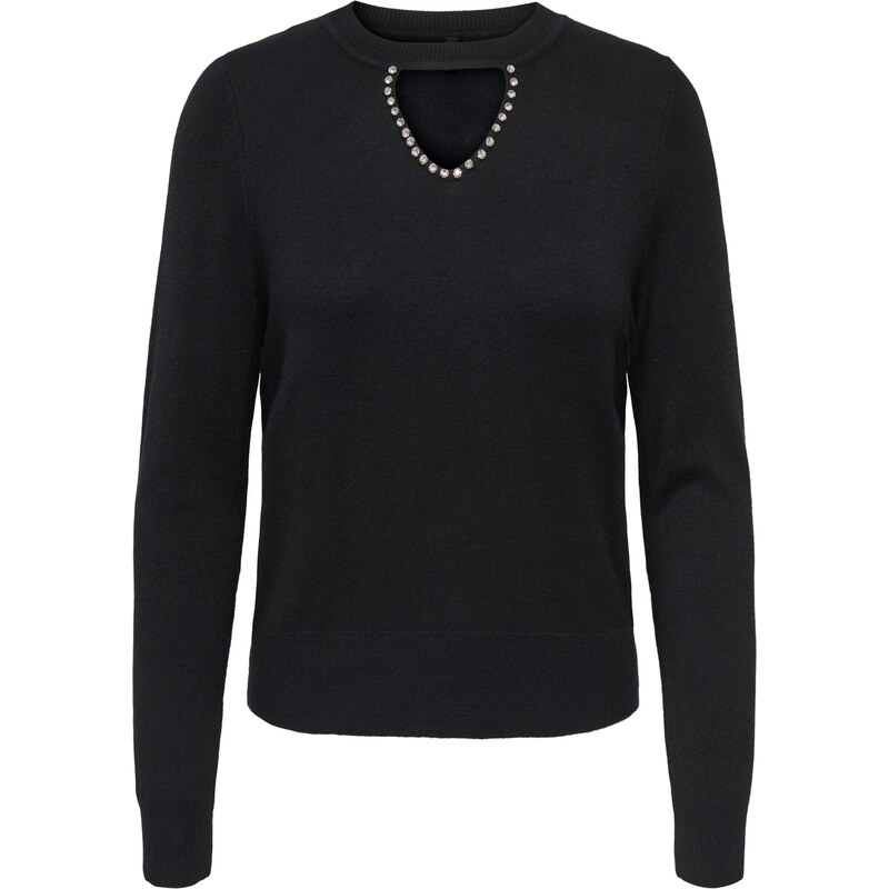 ONLY Sveter ONLVENICE čierna / strieborná 67415397