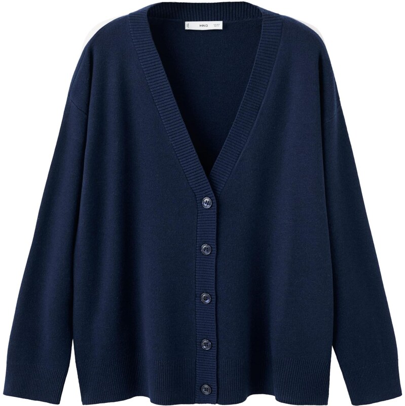 MANGO Kardigán BRUNINS námornícka modrá 67415308