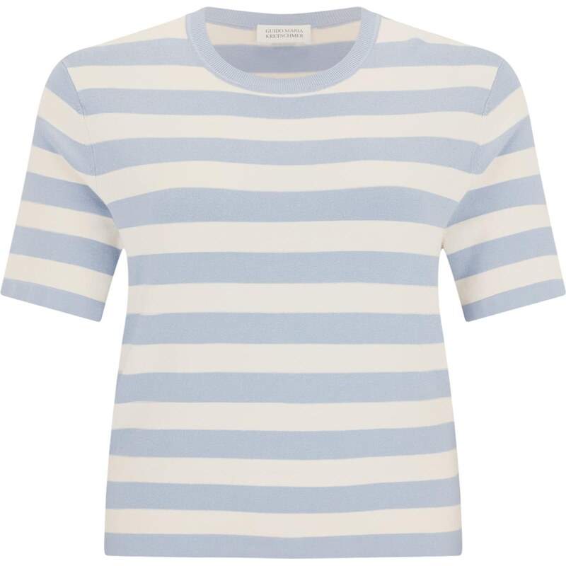 Guido Maria Kretschmer Curvy Tričko Maria svetlomodrá / biela ako vlna 67415409