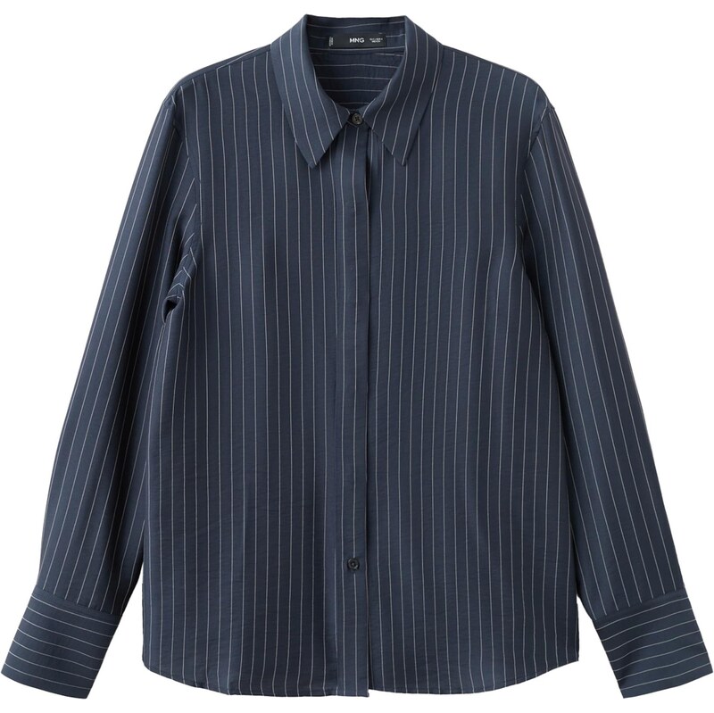 MANGO Blúzka BELI námornícka modrá / biela 67415309