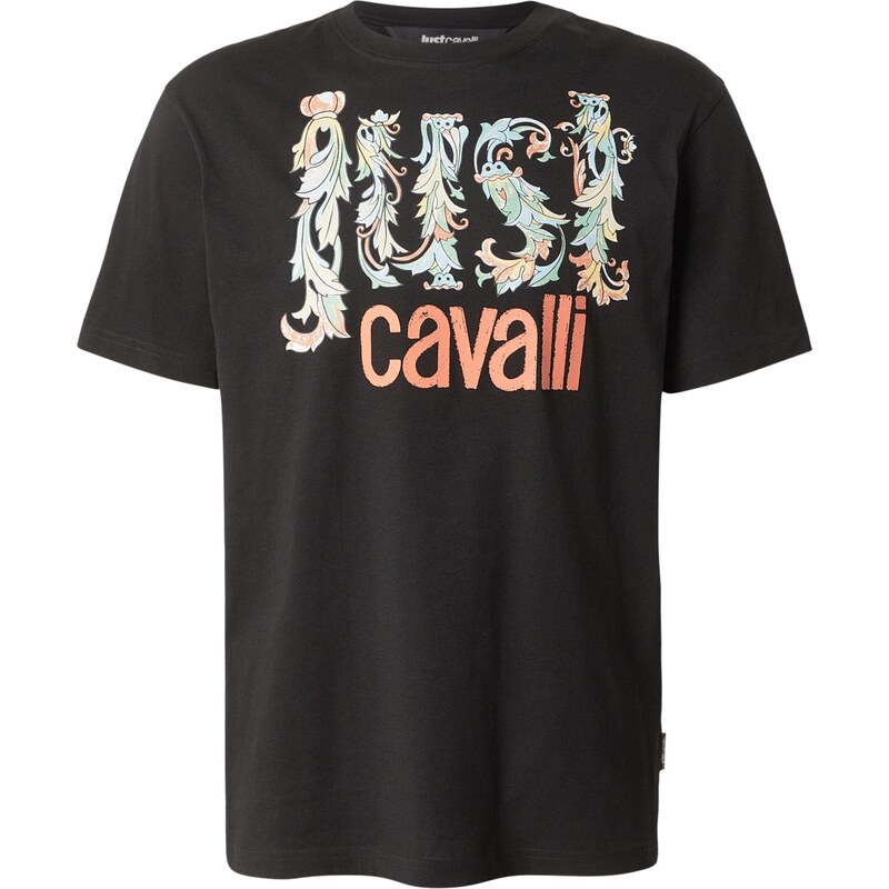 Just Cavalli Tričko svetlomodrá / svetlozelená / oranžová / čierna 67415481