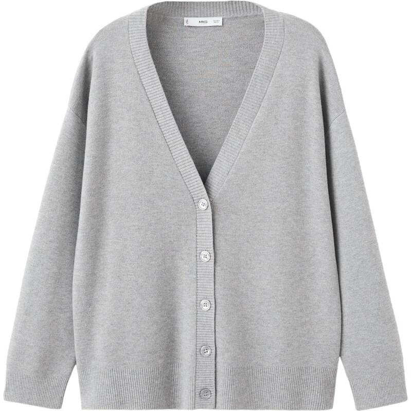 MANGO Kardigán BRUNINS sivá 67415315
