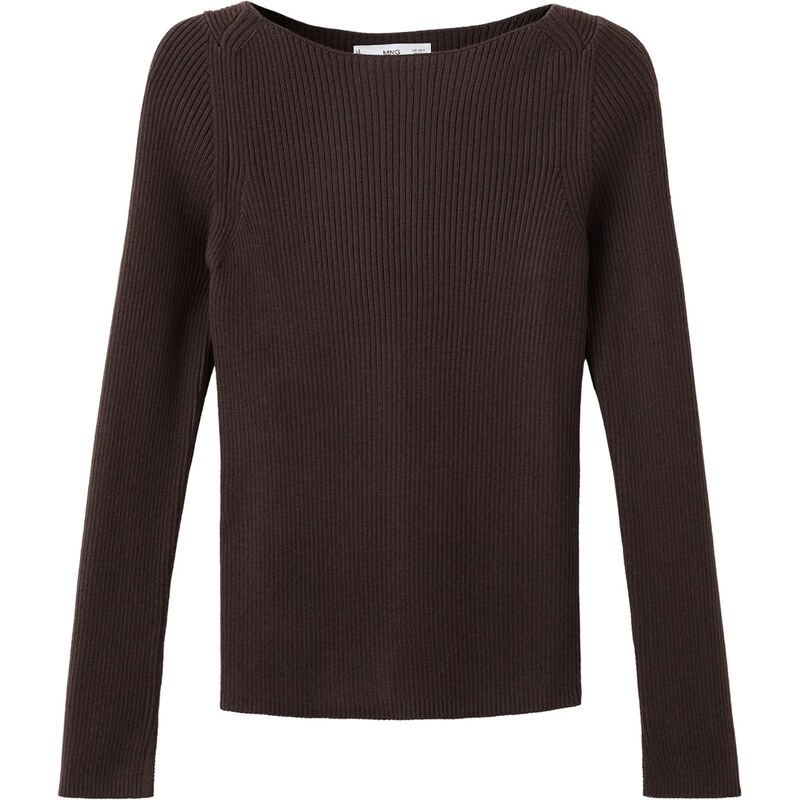 MANGO Sveter MAGALUF tmavohnedá 67415311