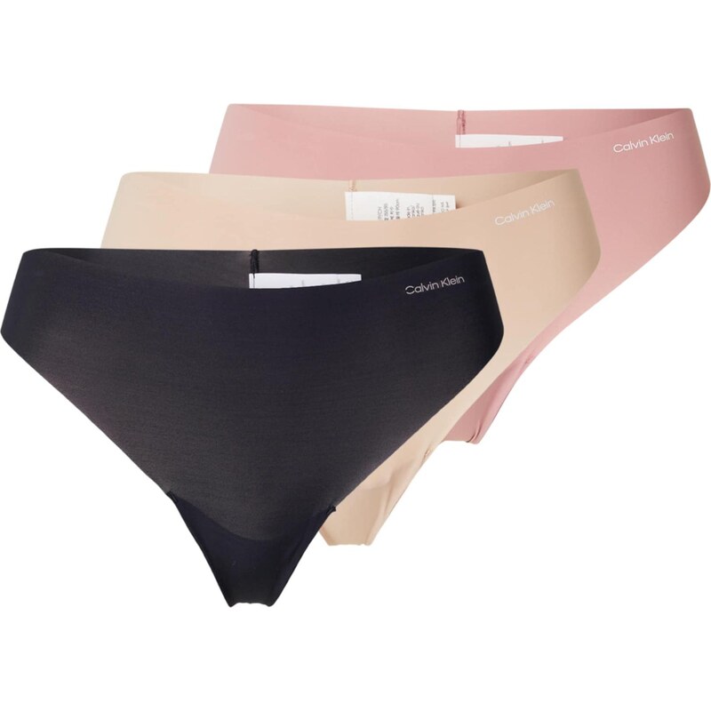 Calvin Klein Underwear Tangá Invisibles béžová / staroružová / čierna 67415545