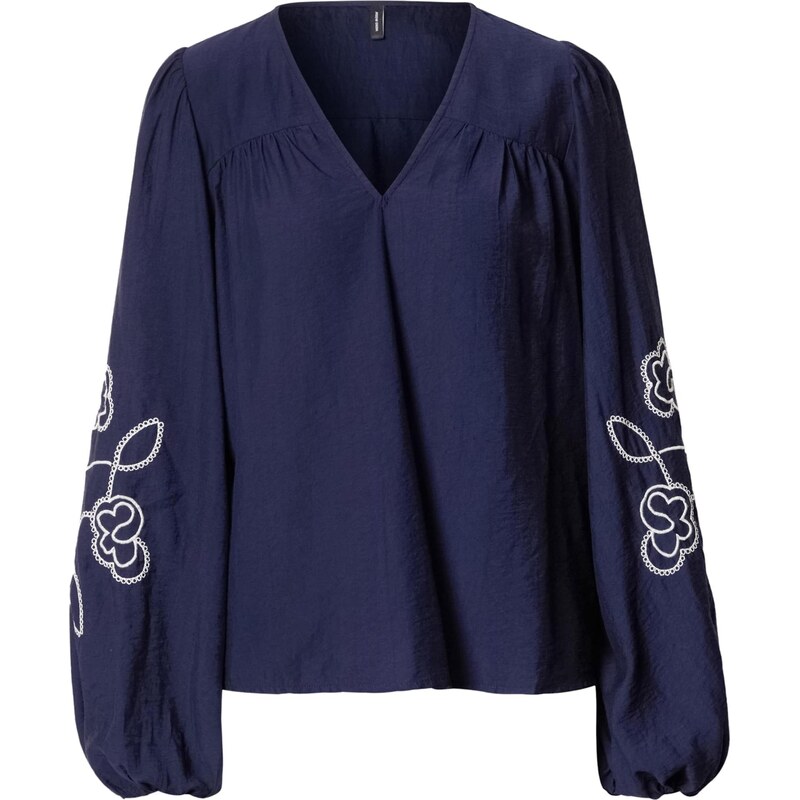 Vero Moda Tall Blúzka VMANYA námornícka modrá / biela 67416617