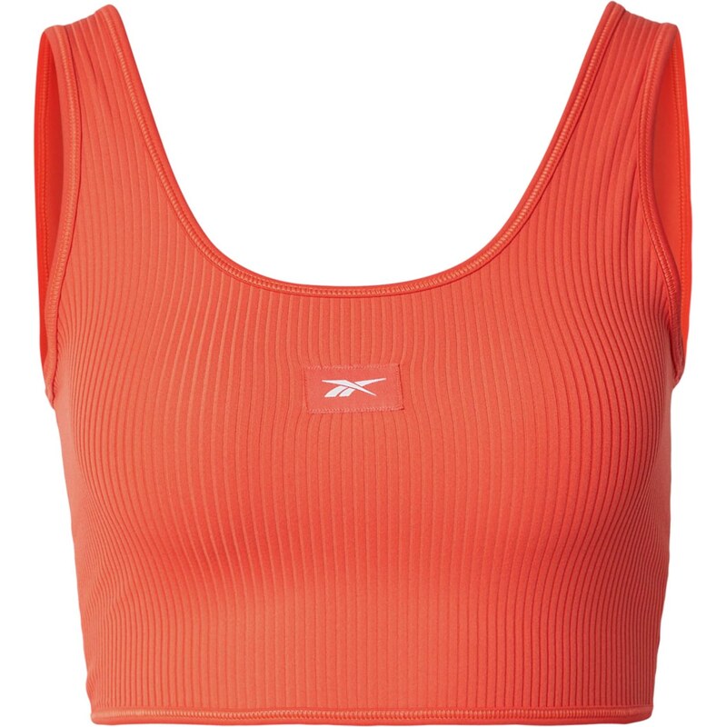 Reebok Športová podprsenka oranžovo červená / biela 67416784