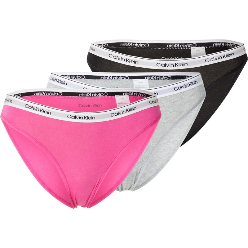 Calvin Klein Underwear Nohavičky svetlosivá / svetloružová / čierna / 67416667
