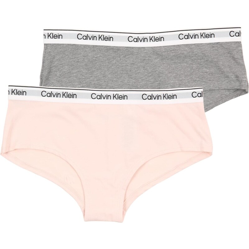 Calvin Klein Underwear Nohavičky sivá melírovaná / ružová / biela 67416836