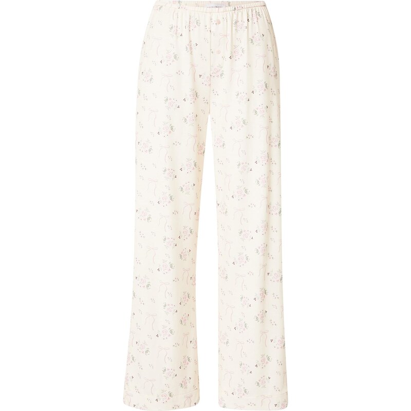 WILD LOVERS Pyžamové nohavice CELESTE tmavozelená / cyklaménová / 67416832