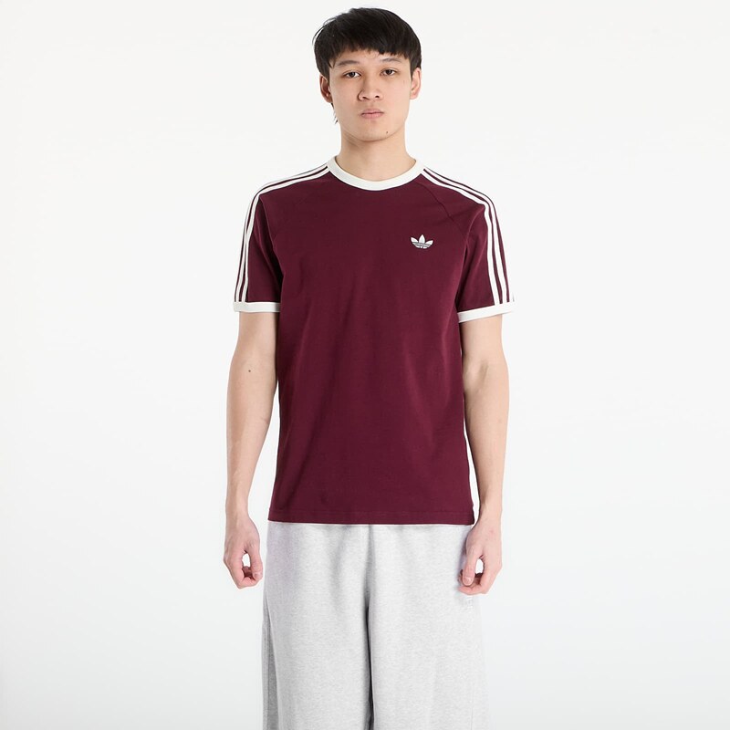 adidas Originals Tričko adidas 3S Tee Maroon/ Off White M 67418216