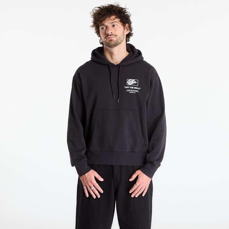 Mikina Vans Stacked Hi Pullover Black/ White XL 67418243