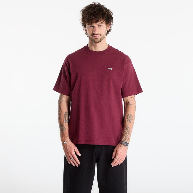 Tričko Vans Left Chest II Loose SS T-Shirt Burgundy XL 67418207