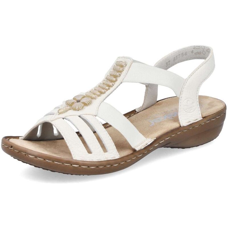 E-shop Dámske sandále RIEKER 60806-80 biela S6
