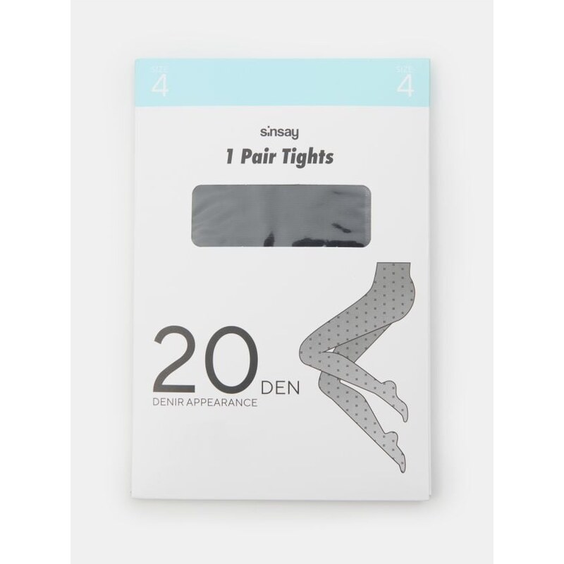 Sinsay - Pančuchy 20 DEN - čierna 67419383