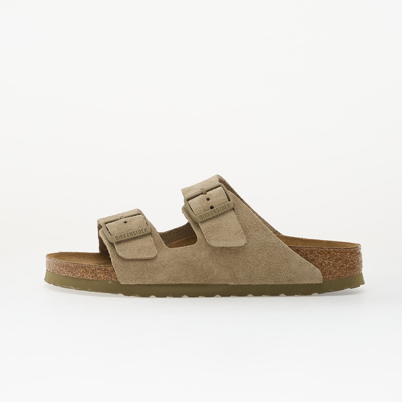 Birkenstock Arizona Suede Leather Unisex Faded Khaki 67436020