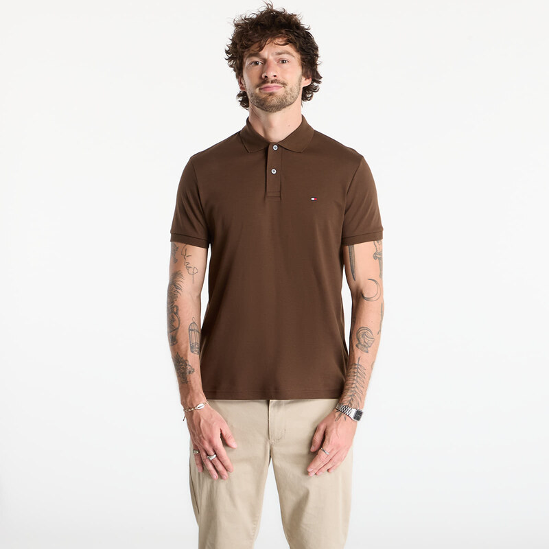 Tričko Tommy Hilfiger Liquid Cotton Reg Seasonal Polo Legacy Brown XL 67422706