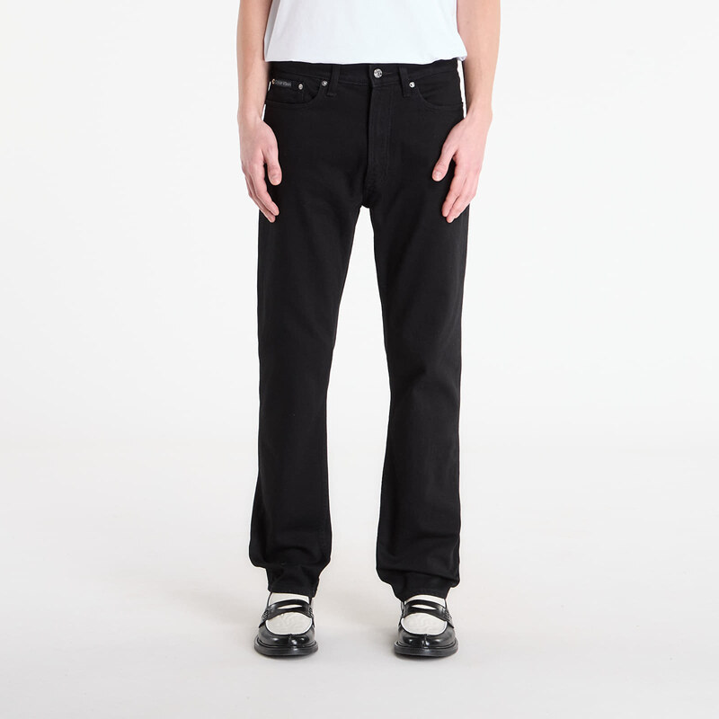 Džínsy Calvin Klein Jeans Standard Straight Ck Jeans Black W34/L32 67422714